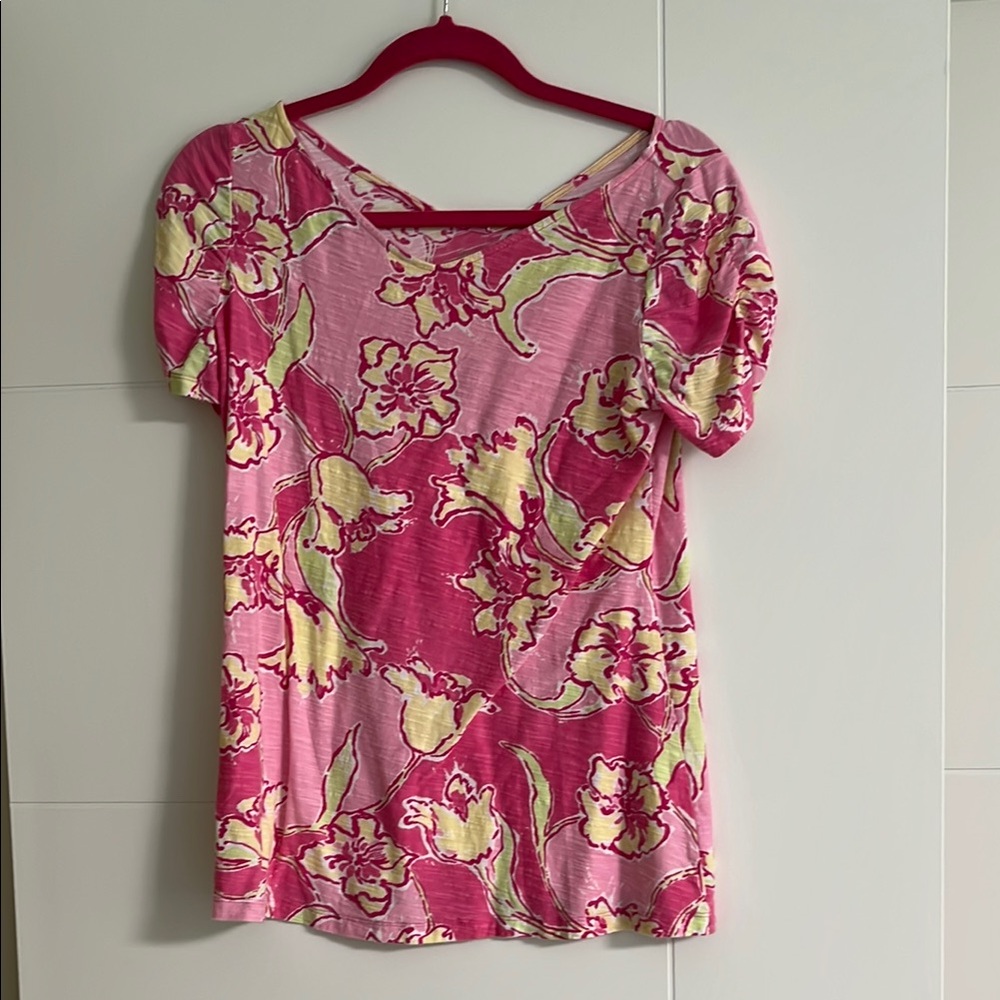 Medium Lilly Pulitzer  Pink and Yellow Women's Top